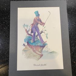 NORMAN ORR'S Full Color Print From Original Painting “Deemed Playable” 9.5x12.5”