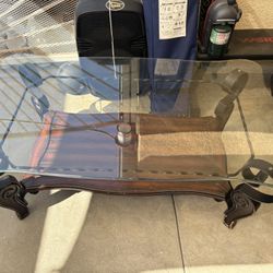 2 Side Glass Table & Coffee Table