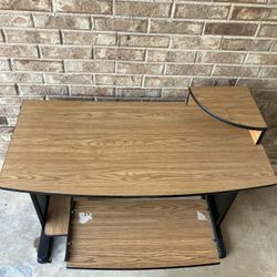 Computer Desk with Shelf & Keyboard Tray