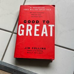 Book. Good To Great By Jim Collins