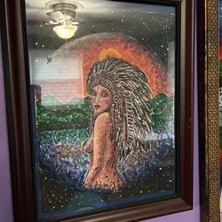 The Woman in the Headdress- an original painting