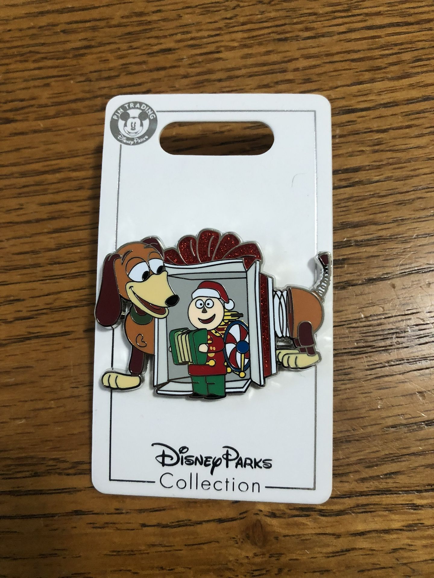 Disney Parks Trading Pin Toy Story Christmas With Dog Roy And Toy soldier. Brand New On Original Card. Year 2020 dated on the back.