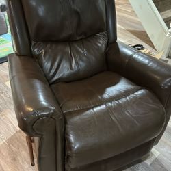 Brown Leather Recliner 