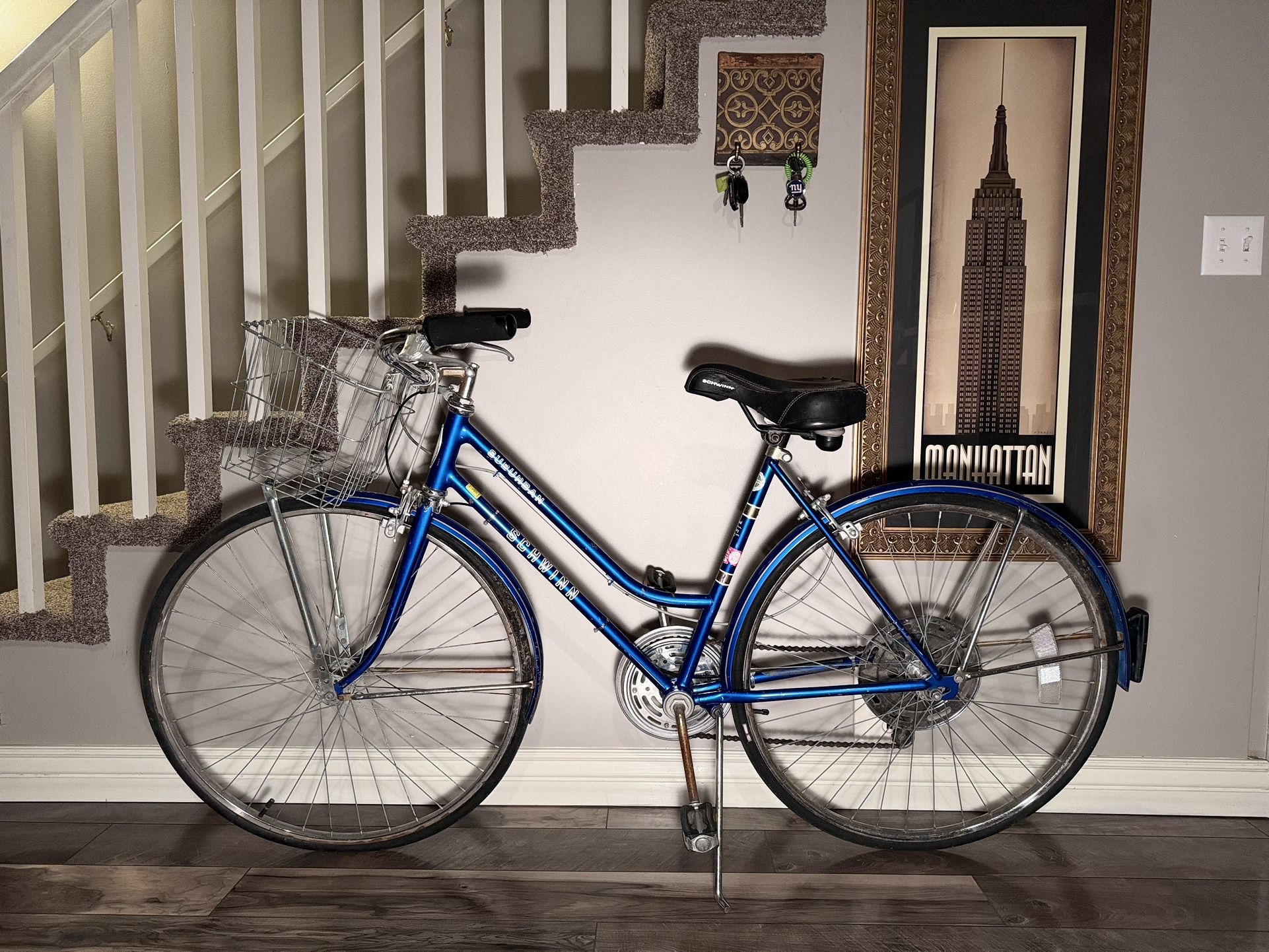 1970’s Schwinn Suburban Blue Dream Bicycle