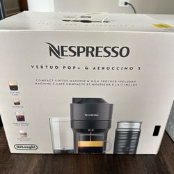 Nespresso Vertuo Pop Coffee/Espresso Machine with Aeroccino Milk Frother (location: River North)