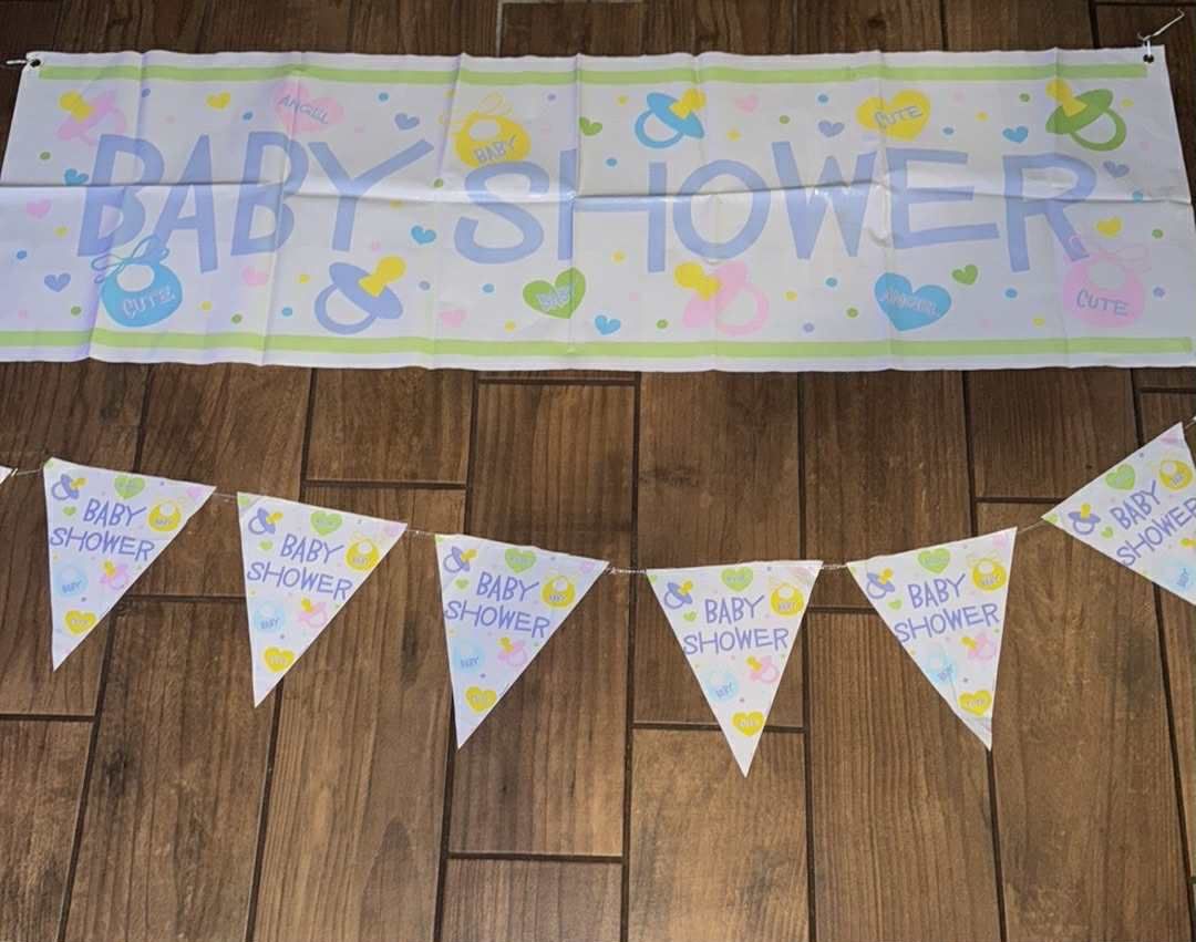 2 huge Baby Shower Banners