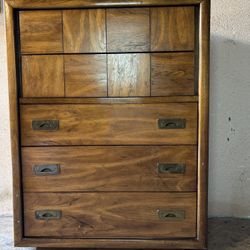 Gorgeous mid century tall boy dresser 