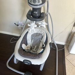 Graco DuetSoothe Swing and Rocker with Removable Swing Seat and 6 Swinging Speeds for Toddler Swing Seat and Swing Chair