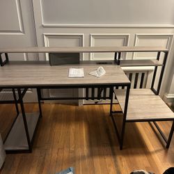 Gray Desk Brand New, Never Used