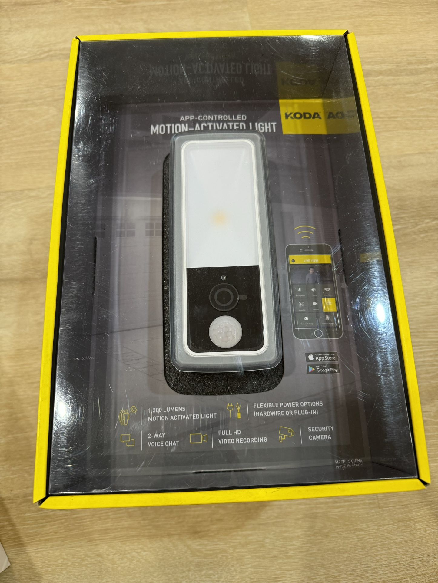 Brand New Koda | Outdoor Motion-Activated Flood Light with Security Camera, 1080p HD Night Vision