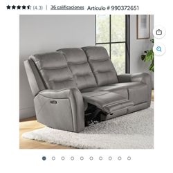 Members Mark Cooper Power Reclining Leather Sofa New in the box $750 