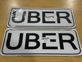 UBER  Magnetic Signs Brand New Sealed.