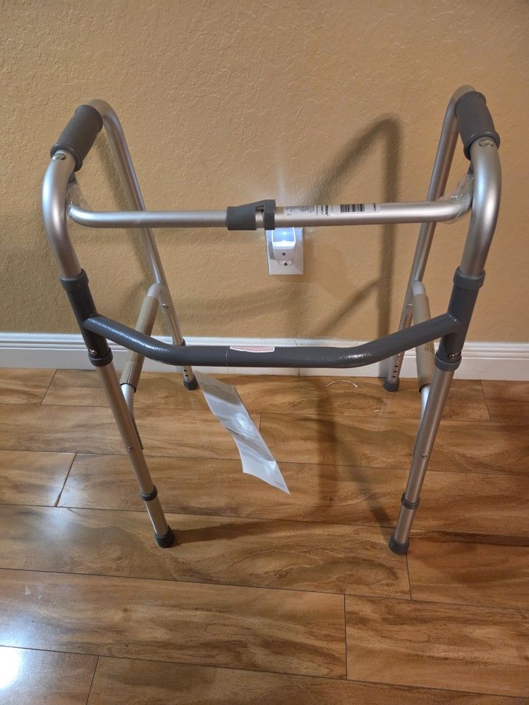 Adult Walker One Button Folding Walker