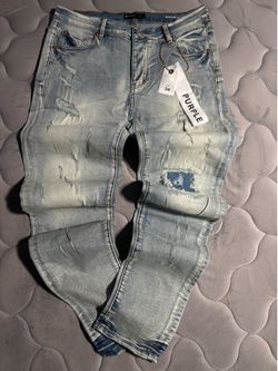 Purple jeans
