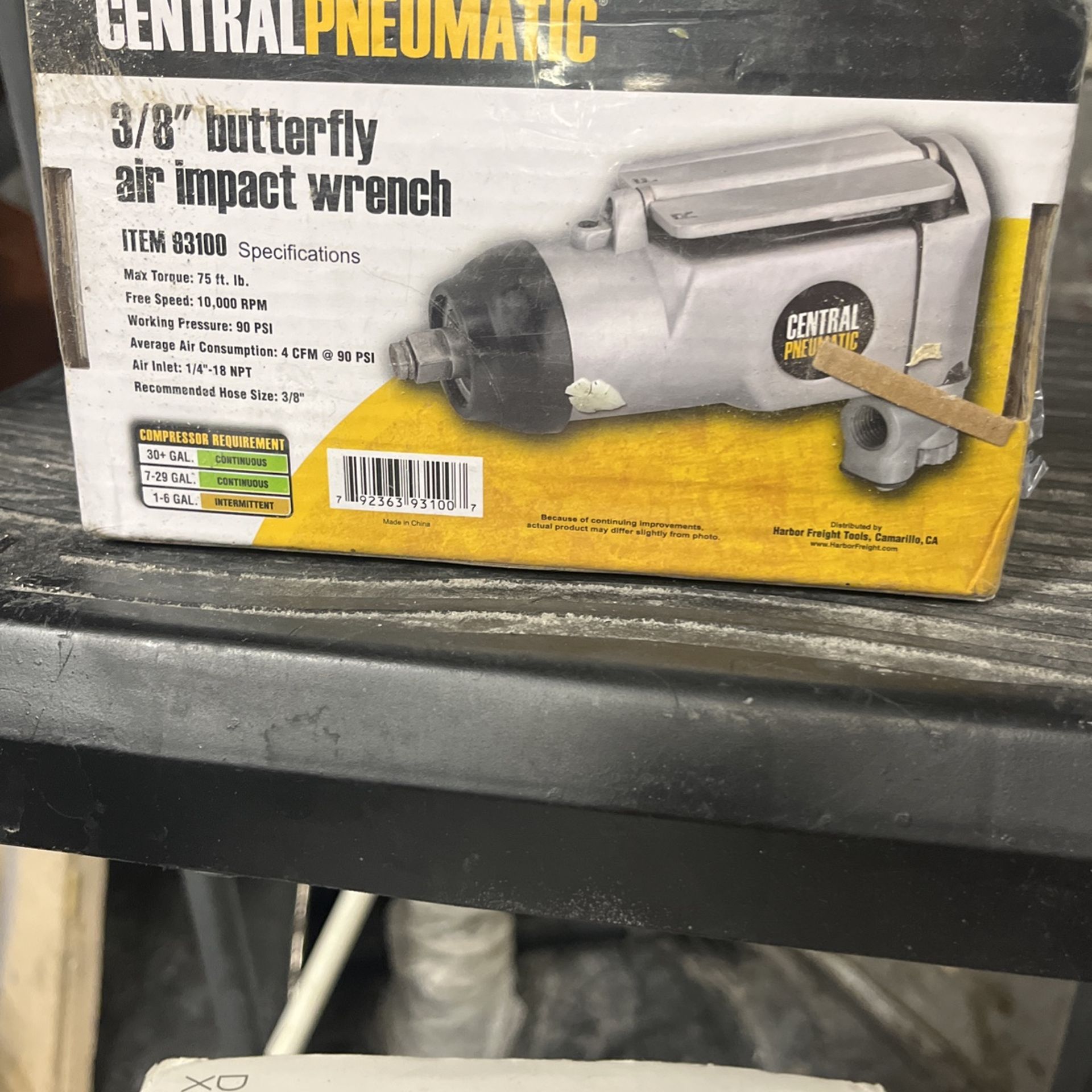  BRand New 3/8” Butterfly Air Impact Wrench