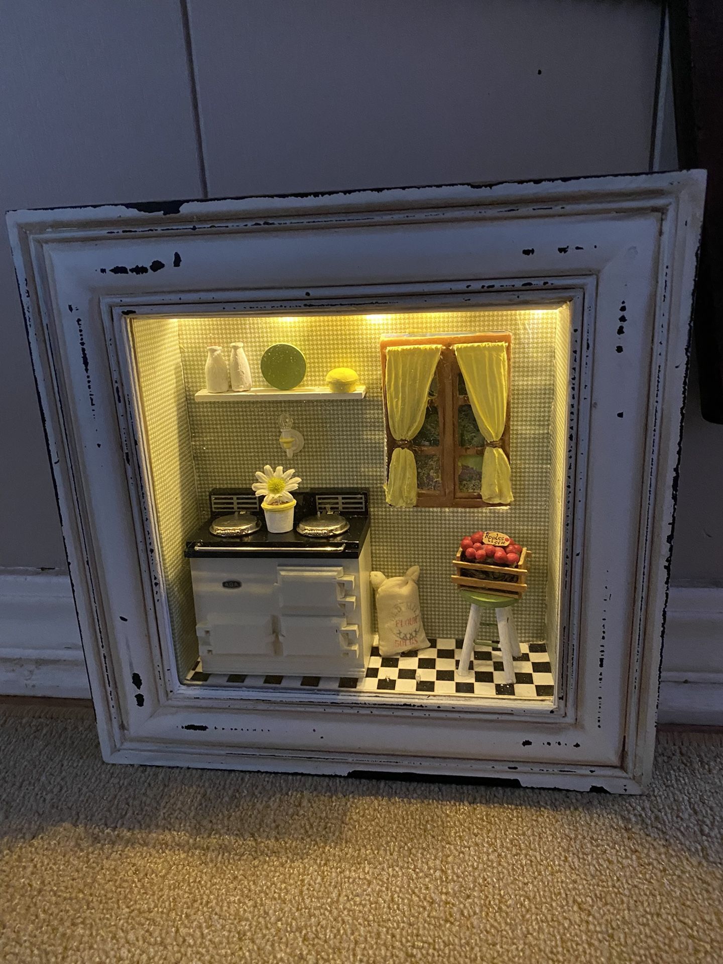 Shadow Box With A County Kitchen Theme