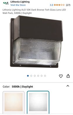 Lithonia TWH LED ALO 50K Wall Pack Glass Lend