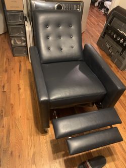 Push Back Recliner- Midnight Blue