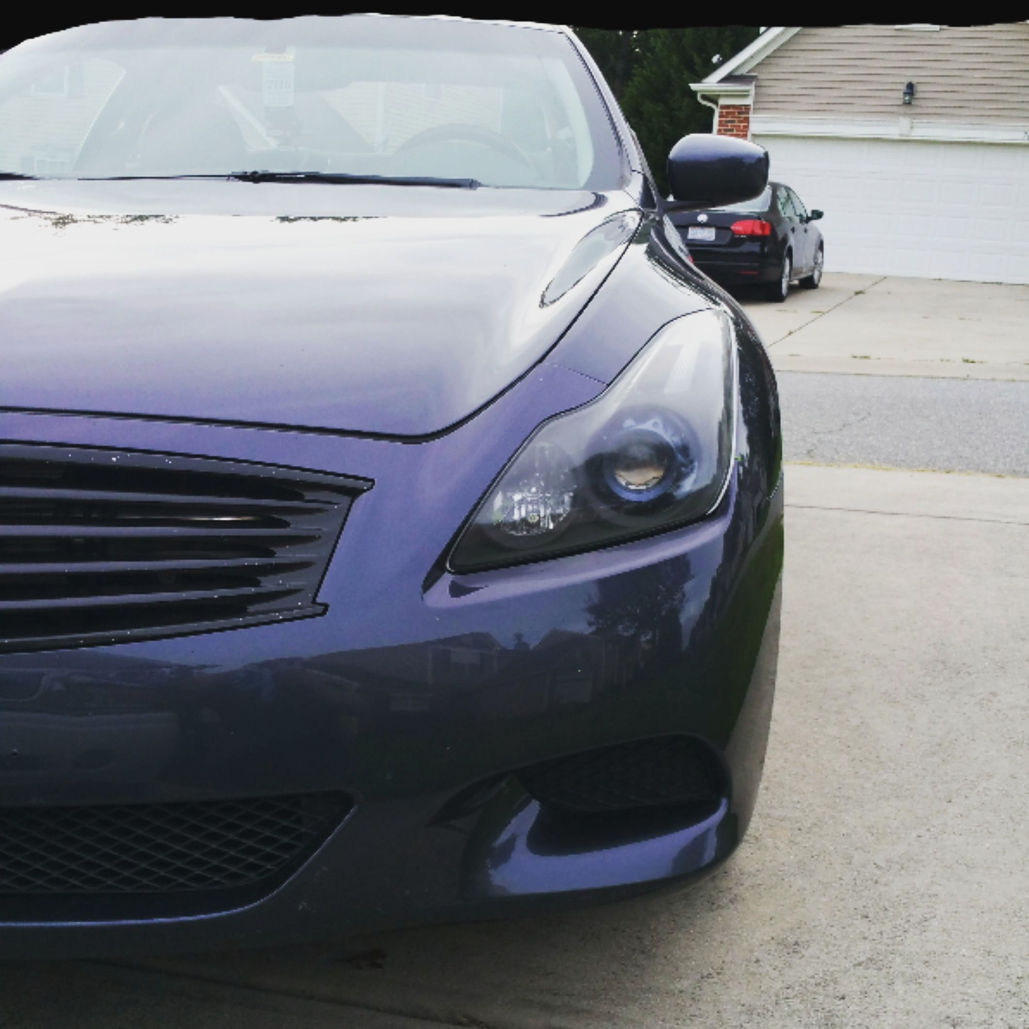 G37 Coupe Black Housing Headlights