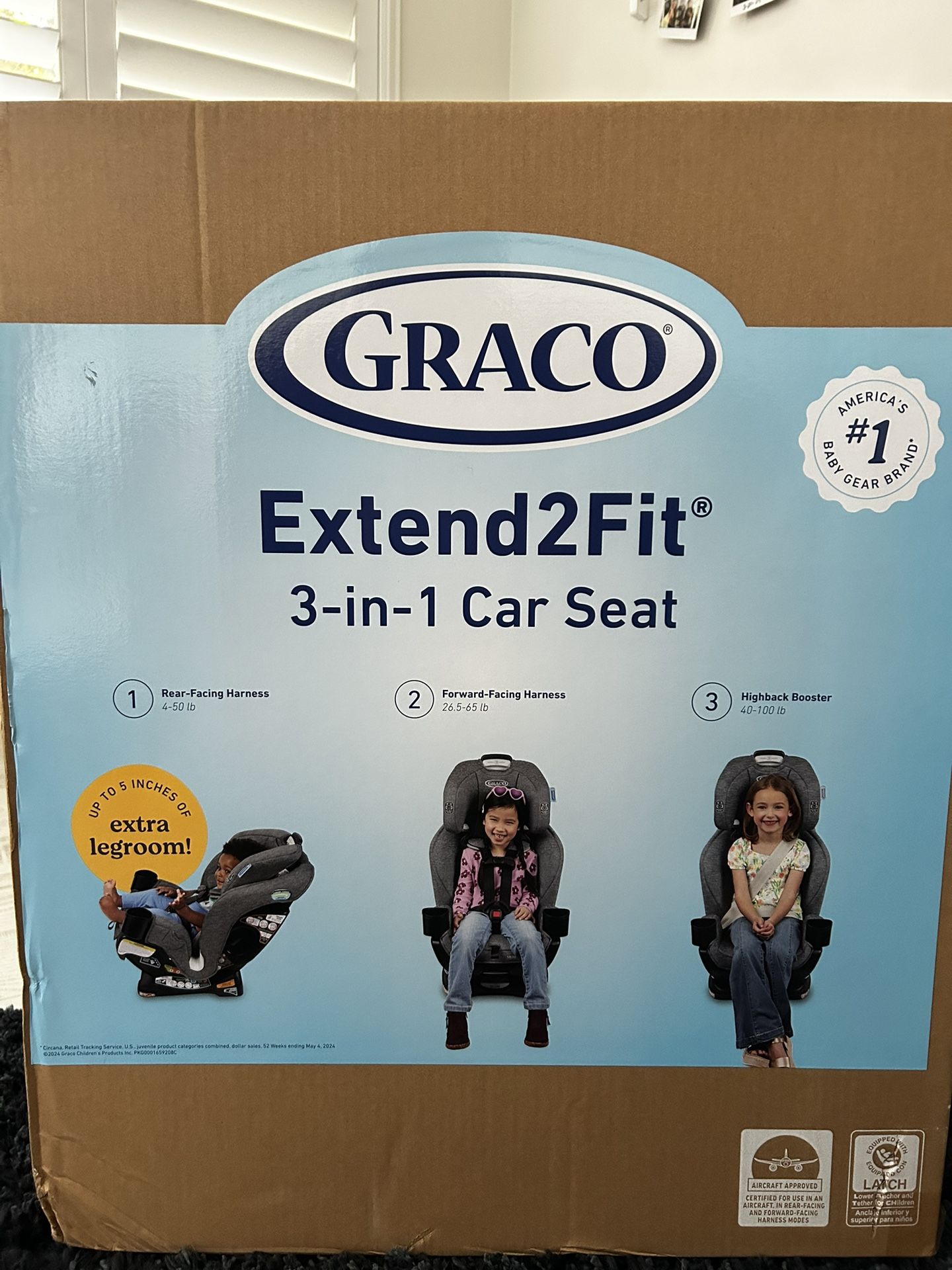 Car Seat Graco Extend 2 Fit- 3in 1