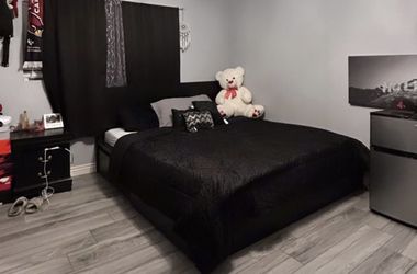 Black Wood Bed Frame