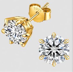 0.5 Karat Sliver OR Gold earrings