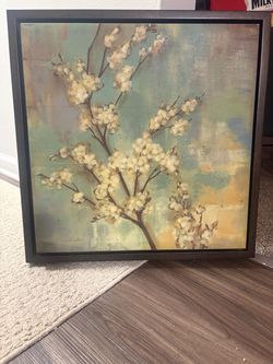 Framed Cherry Blossom Canvas Wall Art