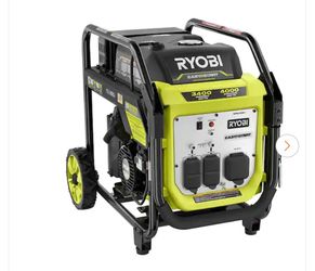 RYOBI 4000-Watt Recoil Start Gasoline Powered Digital Inverter Generator with CO Detect Shutdown Sensor