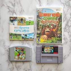 Nintendo Games Wii Sports, Donkey Kong, Mario And More READ DESCRIPTION

