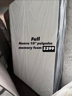 Brand new full 10” inches Memory Foam Mattress pick up today
