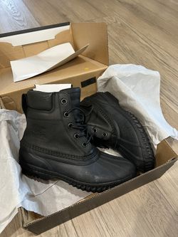 Sorel Cheyanne II Premium Winter Boots Black/Black Mens 8.5