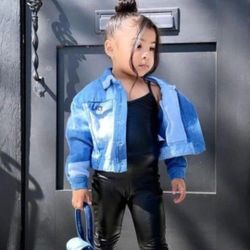 Fashion Nova Kids Leather Jumpsuit 