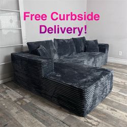 Free Curbside Delivery! Viral Boneless Sectional Couch