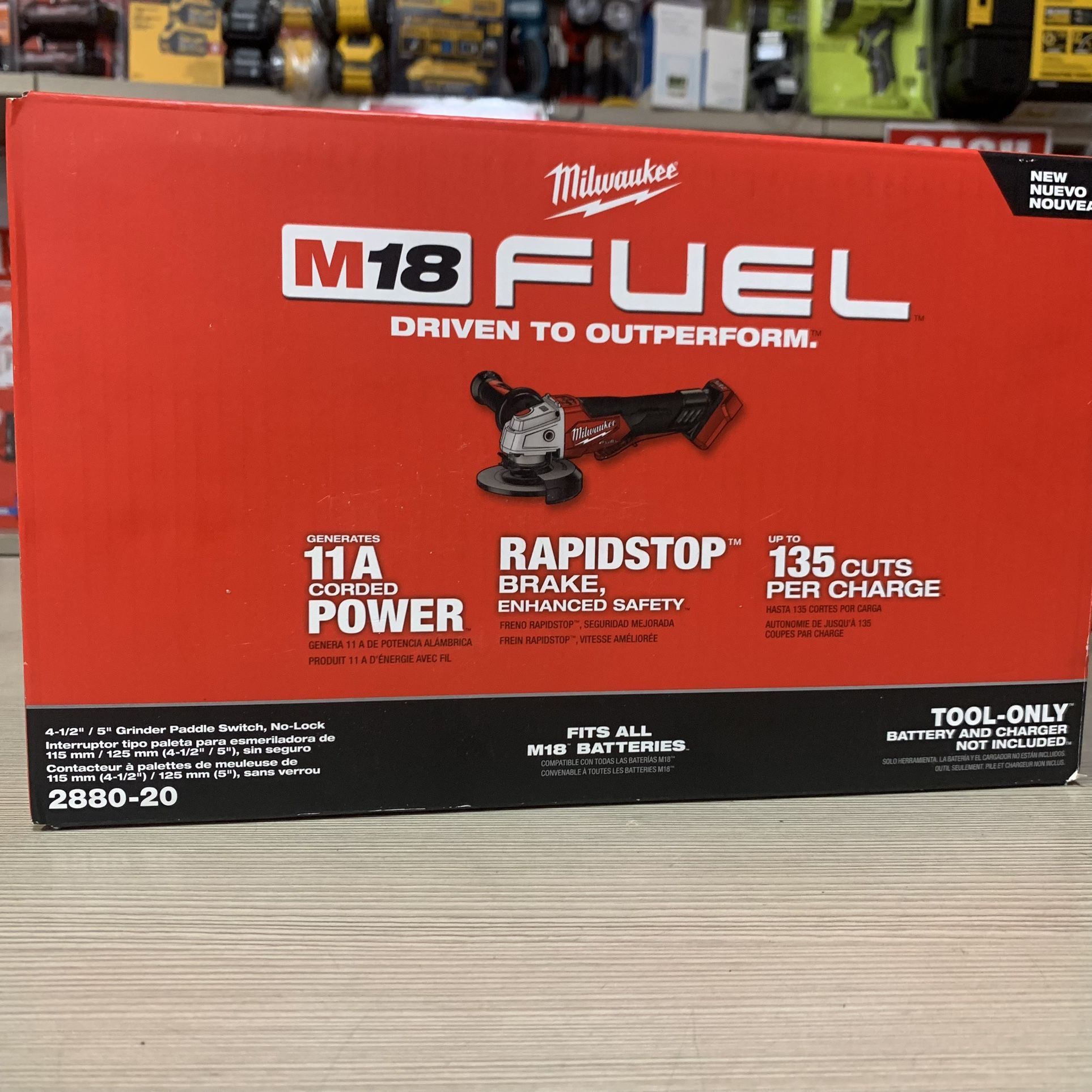 Milwaukee New Grinder Fuel M18