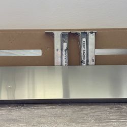 3 IKEA EKBY MOSSBY Stainless Steel Shelves - 1 used, 2 new