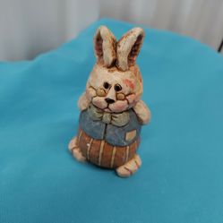 Small Wooden Hand Carved Bunny