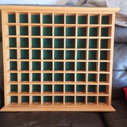 Wooden Golf Ball Display Case 