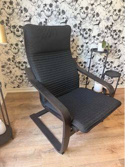 Black IKEA Poang chair