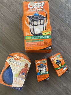 Brand New OFF PowerPad Lantern w/6 refills + Clip-on