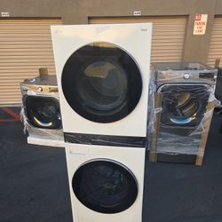 LG ThinQ Stackable Washer And Gas Dryer 