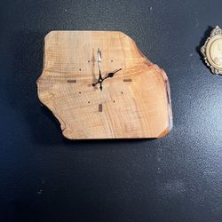 Live Edge Maple Wall Clock