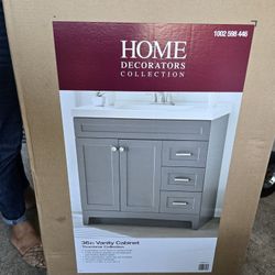 Vanity Cabinet without Top in Cement

