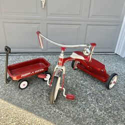 Radio Flyer Big Wheel & Mini Wagon