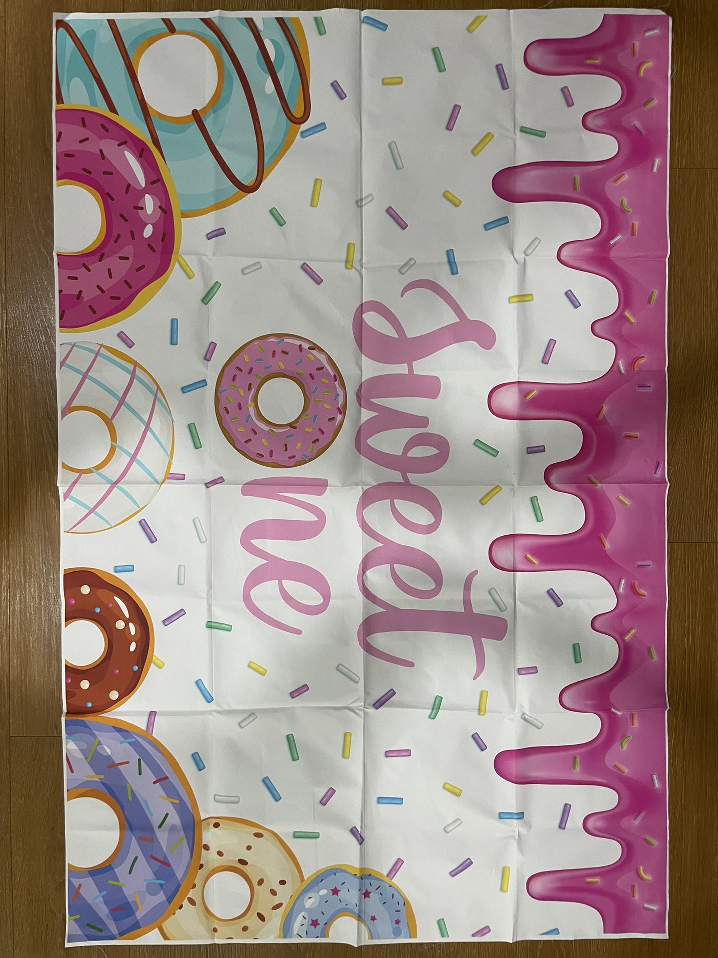 Birthday Backdrop Sweet One And Donut Stand