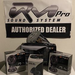 COMBO CAR AUDIO SUBWOFFER WITH BOX 2 SPEAKER MIDS KIT INSTALATION AMPLIFIER 1200.4  RMPRO