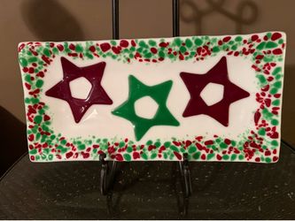 FUN DECORATIVE HOLIDAY CHRISTMAS SERVING TRAY