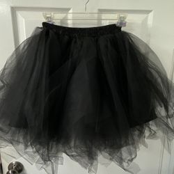 Black Short Tulle Skirt - Costume