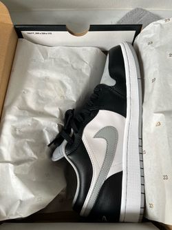 Air Jordan 1 Low Black Grey White Sneakers
