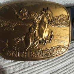 Smith & Wesson Brass Belt Buckle