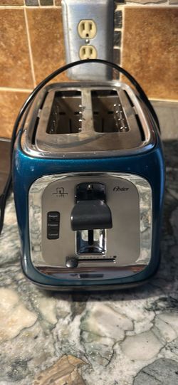 Oster 2 Slice Bread Bagel Toaster Metallic Blue